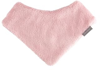 Sterntaler barnhalsduk teddyfluffig fodrad unisex – trekantig halsduk för baby och barn med kardborreband, fodrad med mikrofleece, Matt rosa, 1