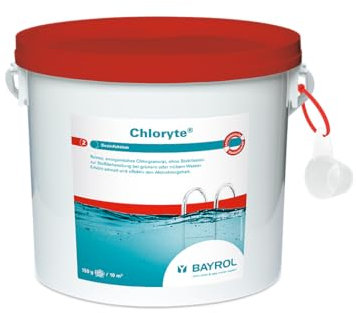 BAYROL Chloryte 5 kg | Anorganisches Chlor Granulat ohne Cyanursäure, zur Stoßbehandlung bei Wasserproblemen. Calciumhypochlorit, hochkonzentriert - sofortige Wirkung gegen Algen, trübes Wasser