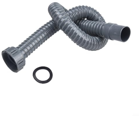 Flexibler Abwasserschlauch aus Kunststoff, allgemeine Küche, Waschbecken, Wasserrohr, Sieb, Spüle, Verlängerung, Ablaufschlauch (1 m)