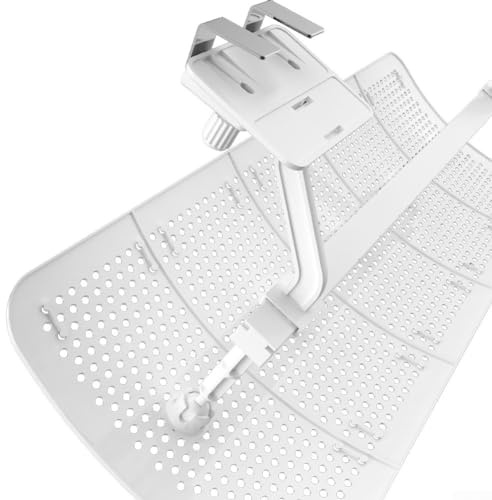 HpLive Deflettore AC per prese d'aria a cassetta, 5 pale Air Vent Deflettore per Soffitto Vents Anti Condensazione Antiurto Diretto (Base Senza Filtro)