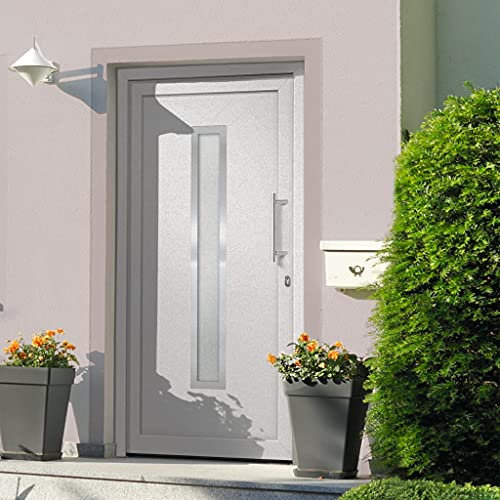 Willood Haustür Weiß 108x208 cm Weiß außen/Weiß innen Rechts Stoßgriff