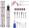 Ponceuse pour Ongles Professionnelle, 20000 tr/min, Réglable Puissante et Portable pour Salon et Maison, Fraise à Ongles, avec 12 têtes de Broyage