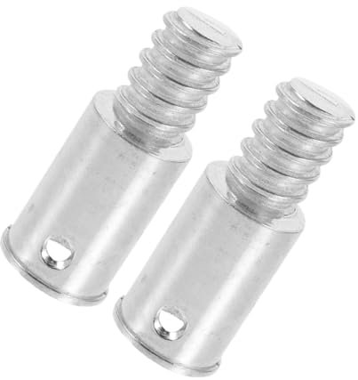 FRCOLOR 2pcs Broom Handle Threaded Tip Broom Stick Pole Tip Replacement Extension Pole Attachments