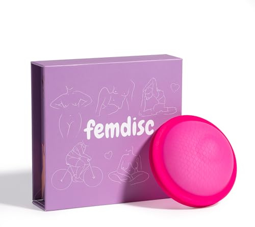 femdisc Menstruationsscheiben classic | wiederverwendbar | 12h Schutz | freihändiges Entleeren | medizinisches Silikon | für leichte & starke Periode | geeignet für Periodensex (Regular)