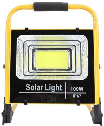 Luocute 20000LM 100W LED Arbeits Licht, 5000K Outdoor Tragbares Flutlicht mit für BAU, Auto-Reparatur, Wasserdicht IP67 und Staub Dicht, Verstellbare Halterung und Griff (EU-Stecker)