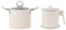 FLCPJGV Compact Deep Fryer with Oil Strainer And Glass Lid for Cooking, White
