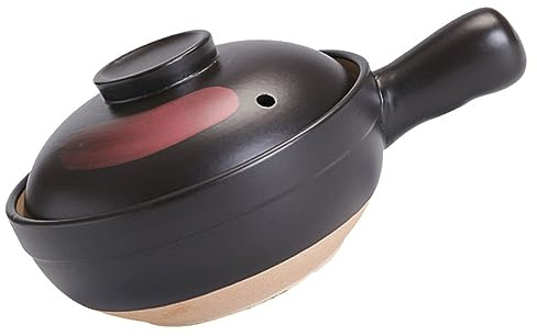 UTHCLO Olla De Cazuela De Barro Cazuela Doméstica Para Cocinar Al Aire Cacerola De Barro Para Estofado Utensilios De Cocina Portátiles Para Calentar Sopas y Guisos La Cocina