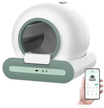 Lettiera automatica for gatti autopulente Controllo APP Toilette intelligente for da 65 litri Deodorante elettrico staccabile Tonepie Ti