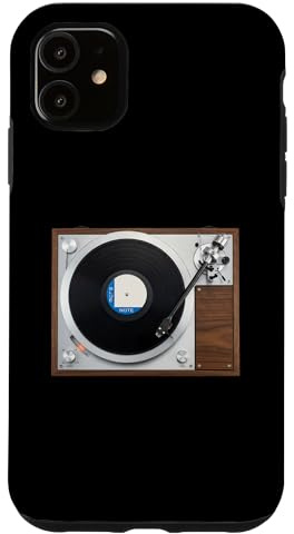 Custodia per iPhone 11 Giradischi per giradischi in vinile grammofono