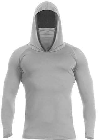 Sudadera con capucha para hombre, de secado rápido, ligera, transpirable, de manga larga, para deportes al aire libre, camiseta de manga larga