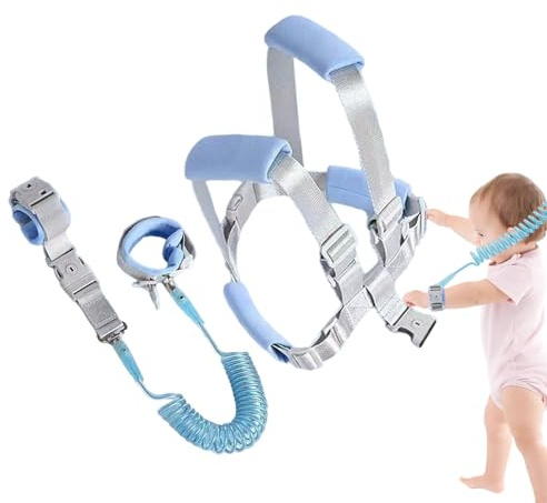 Imbracatura Di Sicurezza Per Bambini - Si Al Buio 3 1 Imbracature Per Bambii Con Guinzaglio, Cinturini Per Polsi | Cinture Anti-smarrimento Per L'assistente Alla Camminata Del Bambino. Il Br