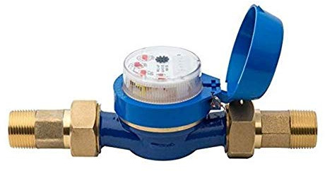 Hunter Bewässerungszähler für Wifi-Programmierer, 3/4 Zoll männliches Gewinde, inklusive Impulsemitter alle 1 Liter, DN 20 mm, Wasserzähler ermöglicht die Ablesung des Wasserverbrauchs.