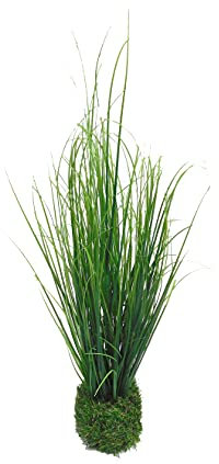 Grasbusch mit Ballen Gras Ziergras Kunstpflanze Dekopflanze H 50 cm 52653 F42