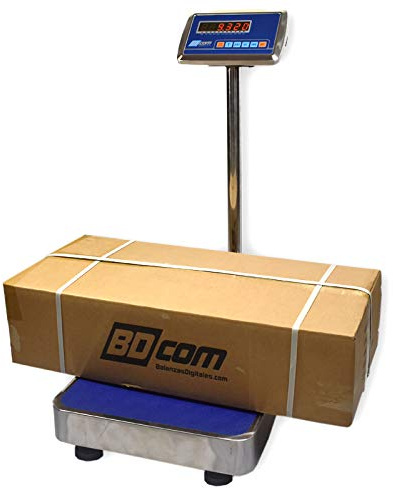 BDCOM AR-150K Báscula industrial - 150 Kg, Plato 40x30 cm, Precisión 10g, Ideal para Almacén y Logística