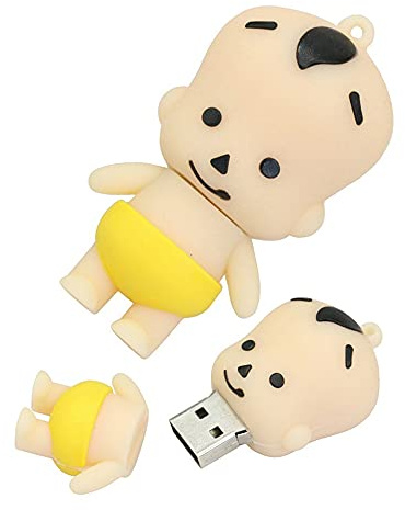 16GB Bebé Forma USB Flash Drive - Memoria Stick Pendrive Externo (Amarillo)