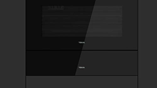 Teka | Cristal frontal para calientaplatos y envasadora al vacío en negro | KIT VS/CP | Negro |14 x 59,5 x 0,4 cm