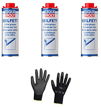 Iloda 3xOriginal Liqui Moly 1l Seilfett 6173 Schutzhandschuhe