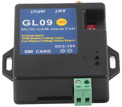 4G/3G/GSM Alarm Module, 8 Channels of Alarm Detection, Burglar Alarm System DC 5-15V, SMS Phone Alarm Host, for Home Security,Warehouses(European Version)