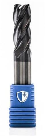 ARMOUR TOOLING – 12mm Tungsten Carbide End mill - 4 Flute Sharp Corner Cutter – CNC Milling Tool - for Alloy Steels/Hardened Steels - High Performance Milling Cutter - For Roughing And Finishing