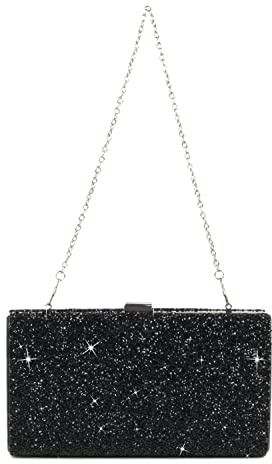 Freiesoldaten Damen Funkeln Abend Handtasche Zwei Seiten Funkelnd Kupplung Tasche zum Hochzeit Abschlussball Cocktail Party