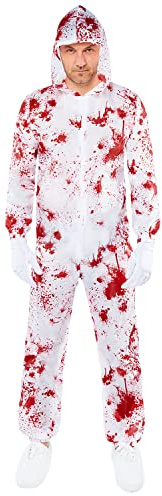 amscan 9917966 Disfraz de inspector de escena del crimen sangriento para hombre (talla del pecho: 106,7 cm)