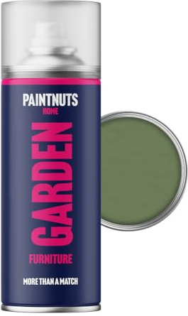 Paintnuts Garden Furniture Paint - RAL-6011 - RESEDA GREEN Satin 400ml Spray Can