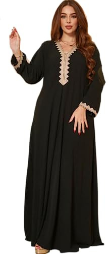Damdjellaba i premiumkvalitet - sublim djellaba som kan bäras som en abaya eller en marockansk kaftan - M