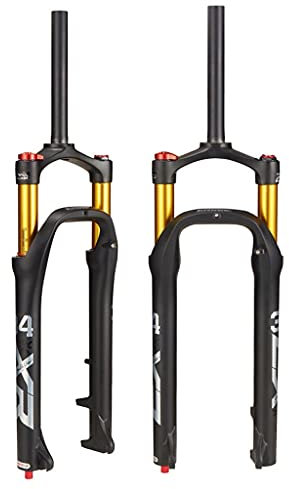 LvTu Strand Schnee Fahrrad Gabel 26 Zoll Luftgabel 4.0 Reifen, für Fahrrad Spreizung 135mm Fette Federgabel mit Dämpfung Einstellung