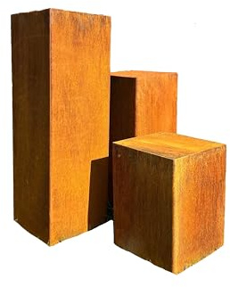 D&L Lasertec Edelrost Säule L Gartendeko, Rostdeko, Stele