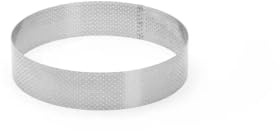 DE BUYER Cercle à tarte inox perforé VALRHONA Ht 4,5cm