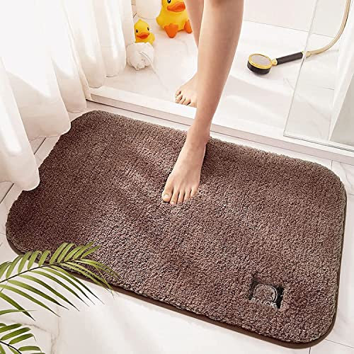 Coussin extérieur, Coussin de Porte intérieure, Tapis de Maison Modernes, paillassons, Tapis d'entrée, Tapis de Salle de Bain absorbants, lavables(Millet Brown)