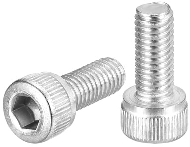QUARKZMAN 50 Stück M5-0,8x12 Zylinderschrauben mit Innensechskant Zylinderkopfschrauben Edelstahl 304 Vollgewinde Innensechskantschraube Befestigungselemente für Maschinen