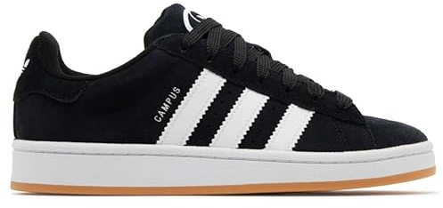 adidas Campus 00s - Scarpe da uomo, nero/bianco/gomma, 8 Women/7 Men