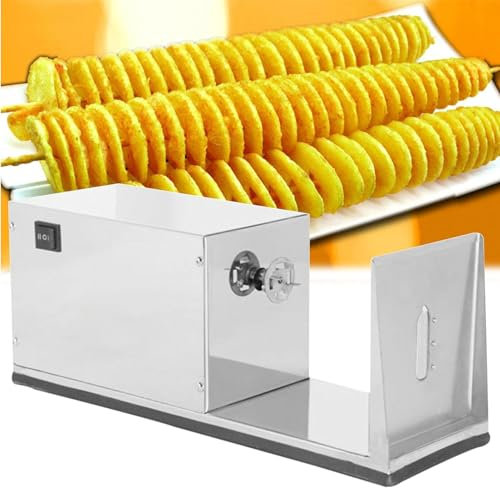 sjdoPulse Affettatrice A Spirale per Patate, Affettatrice per Patate, Affettatrice per Patate Attorcigliate, Affettatrice A Spirale per Patate con Lama Manuale Cetriolo Tornado Vegetale