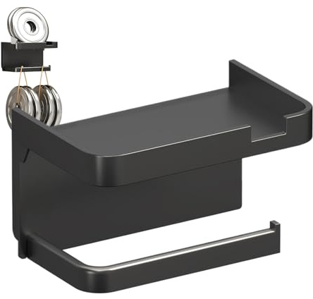 Porta carta igienica adesiva, porta fazzoletti per bagno, porta carta igienica adesiva, porta asciugamani di carta da parete, portasciugamani di carta multifunzionale per bagno