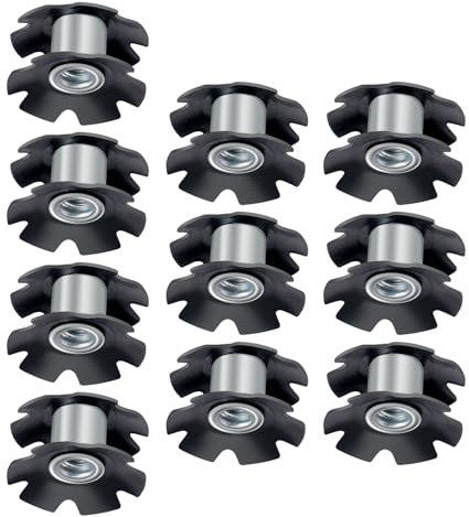 10 Stück Mountainbike-Flanschmutter, Vorderradgabelhalterung, Befestigungsschrauben, Fahrrad-Headsets, Sternmutter, Fahrradzubehör