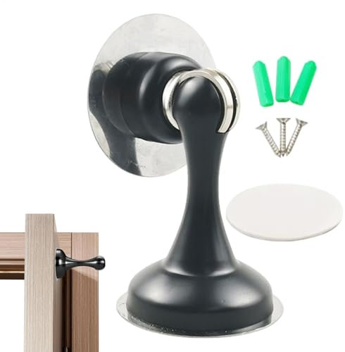 Magnetische Türstopper – selbstklebender Bodentürstopper aus Edelstahl, magnetischer Türstopper, ohne Bohren, Bodentürstopper, selbstklebender Türstopper für den Außenbereich, für Flur, Schlafzimmer,