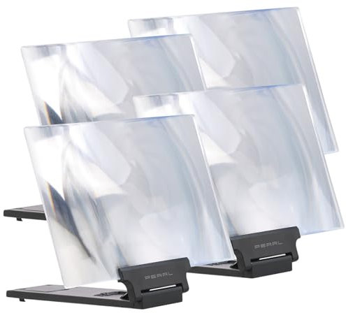 PEARL Handyhalterung mit Lupe: 4er-Set Vergrößerungs-Lupen, 3-fache Vergrößerung für Smart- & iPhone (3D-Handy-Lupe, Display Lupe)