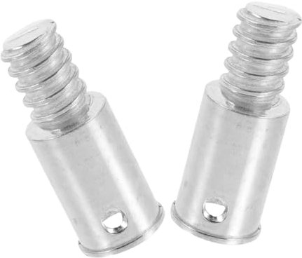 minkissy 2pcs Metal Threaded Broom Handle Replacement Ends Sturdy Iron Screw Tips with Secure Connection for Mop and Brush Suitable for Household and Commercial Cleaning