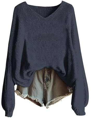 2025 Suéter Mujer Invierno Vintage Estampado Floral Bohemio Suéter Over Punto Elegante Cuello Redondo Manga Larga Sudaderas Patrón Jacquard Tops Oversize Amplio Ropa Mujer Otoño-Invierno