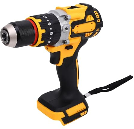 Cryfokt Taladro Eléctrico Inalámbrico, Impacto sin Cepillo, Taladro Manual, Herramienta de Alimentación de Controlador de Velocidad Ajustable con Diámetro de Perforación de 13 Mm, 100n.m 2000 Rpm