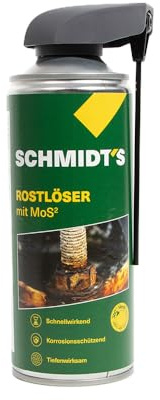 SCHMIDT's Rostlöser Spray 400 ml Spraydose, VOC = 84%, Schnelles Rostumwandler Spray mit Graphit & MoS2, Rostentferner Metall, Schnellrostlöser, Schmiermittel
