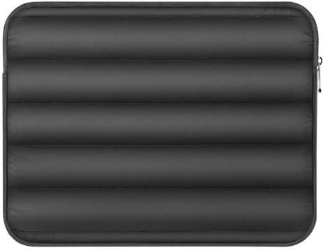 MoKo Custodia Laptop 13-14 Pollici Puffy, Borsa Porta PC Compatibile con Mac Neo (A18 Pro) Mac Air 13 inch M5 Mac Pro 14 M5 Pro/Max, Custodia Protettiva Notebook da Viaggio, Nero