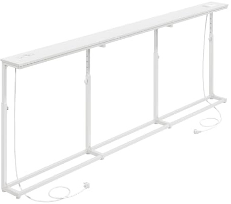 HOOBRO Sofatisch, schmaler Konsolentisch, 5-Fach höhenverstellbar (65-85 cm)