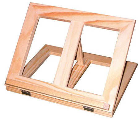 Holz Ständer für-Buch. In Natur. LACKIERBAR.
