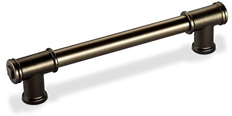 SOTECH Möbelgriff ROUVEN BA 160 mm Edelstahloptik matt dunkel | Schrankgriff Schranktürgriff