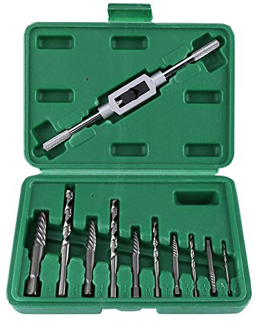 Xinrub 11 pz Estrattore Viti Spezzate Estrattori Bulloni Danneggiati Estrattore di Viti Danneggiat Estrattori Vite Estrattore Punte Guida Set per Rimozione Delle Viti Rotte o Danneggiate 3-10mm