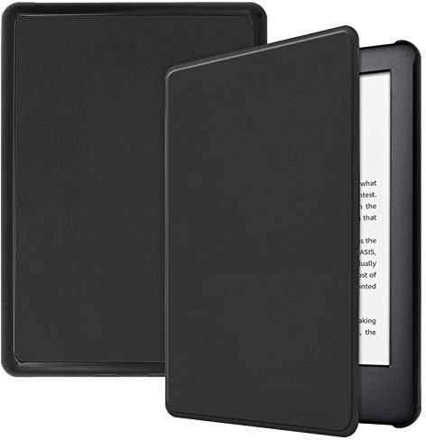 Lobwerk Cover für Amazon Kindle 2019 (10. Generation) 6 Zoll eReaderhülle Schlank mit Standfunktion und Auto Sleep/Wake Funktion Schwarz