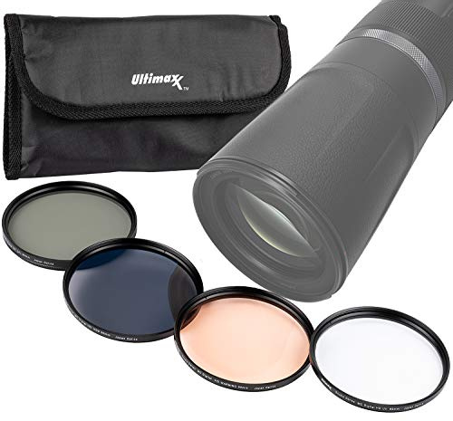 105MM Ultimaxx Professional Four Piece HD DigitalFilter Kit (UV, CPL, ND9, Warming Filters) for Camera Lens with 105MM Filter Thread and Protective Filter Pouch