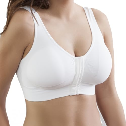 Selene, Sujetador para Mujer en Tejido Antialérgico, Sin Aros, con Copas Extraíbles y Cierre Frontal Cómodo, Colección Luisa